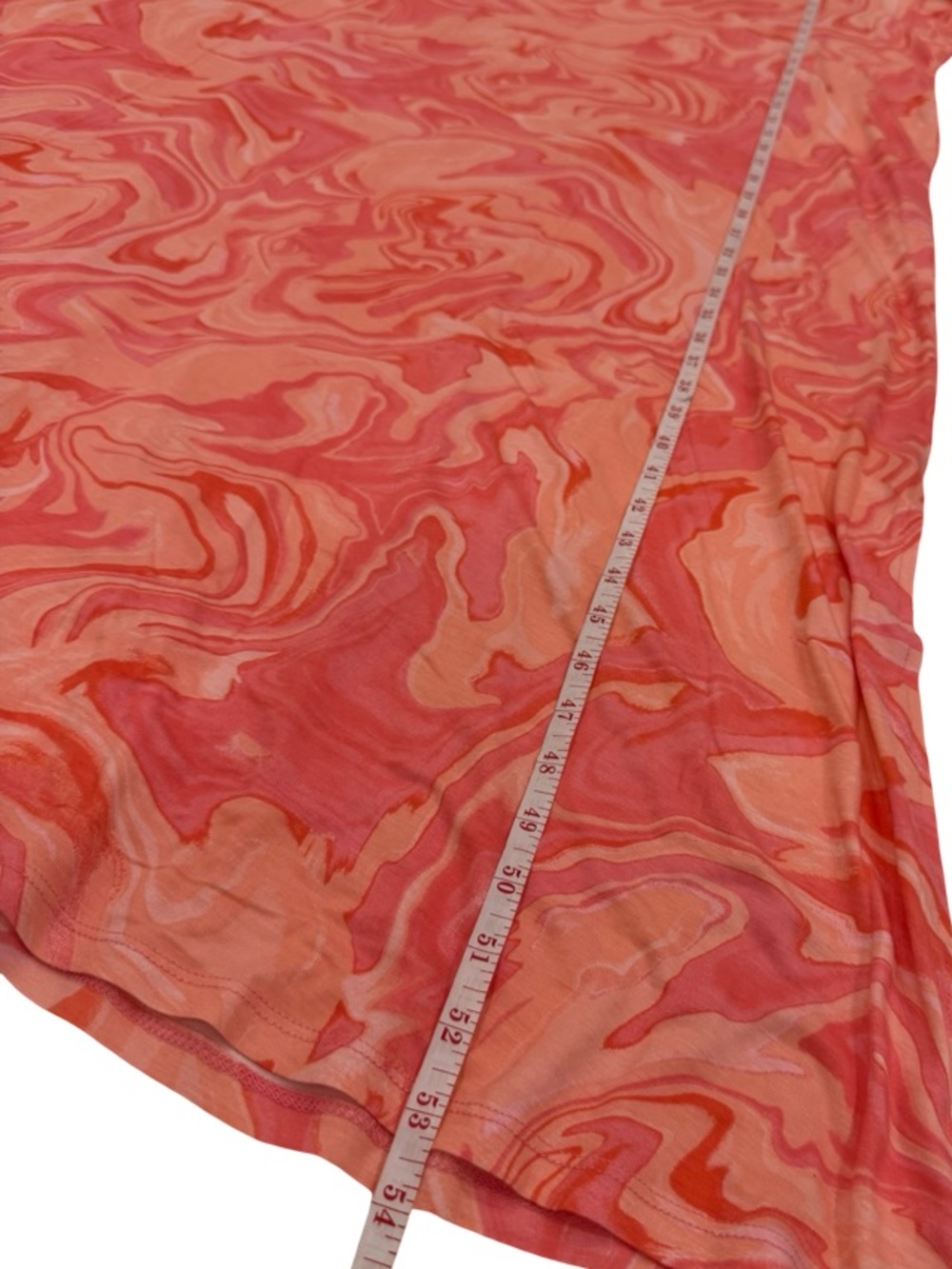 Belle by Kim Gravel Coral Pink Marble Maxi Dress - Picture 6 of 11